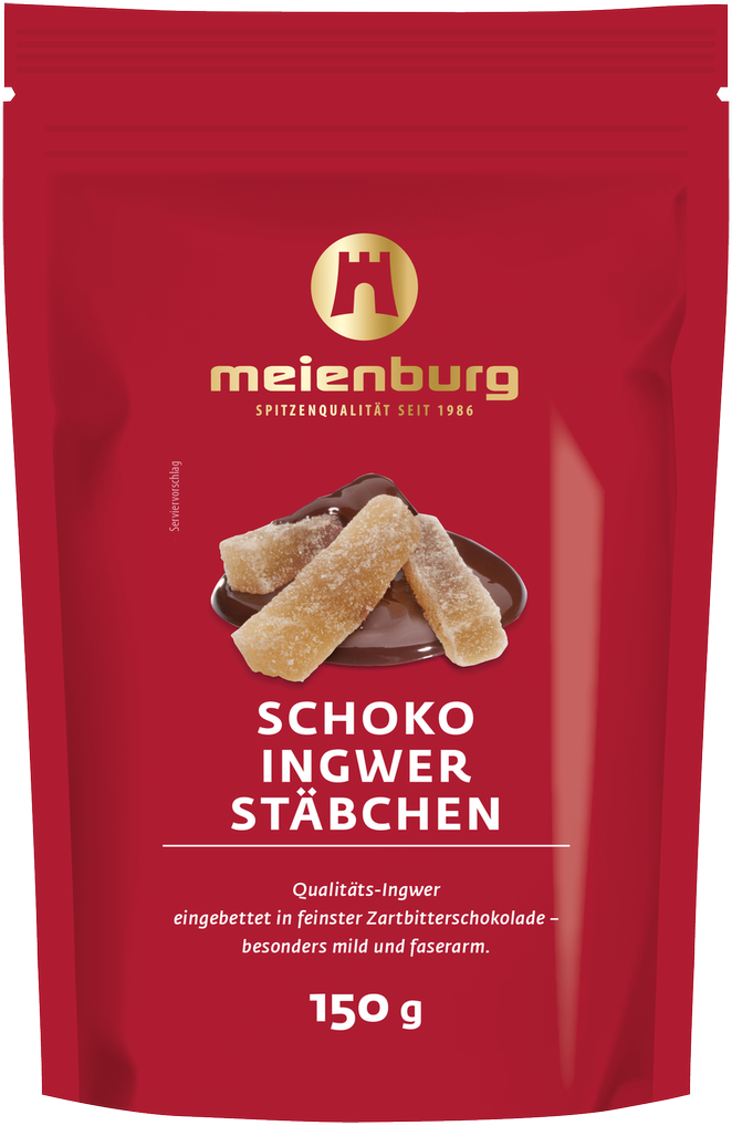 Schokoladen Ingwer Stäbchen 150g Produktabbildung