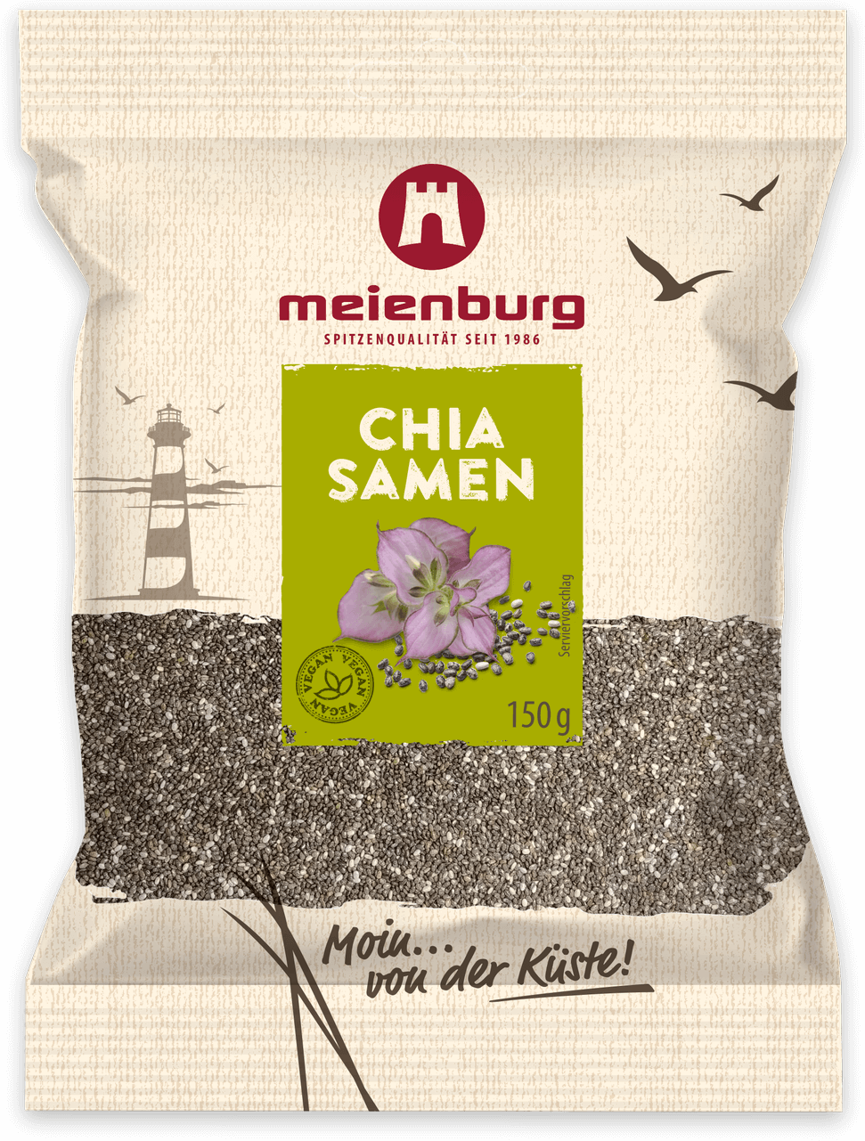Verpackung Chia Samen 150g von Meienburg