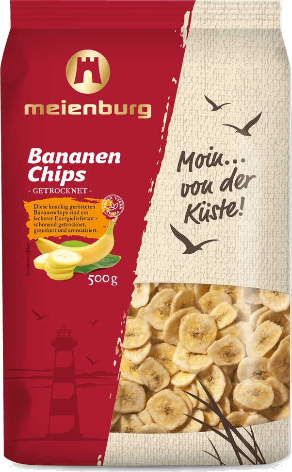 Bananen Chips gesund 500g Produktabbildung